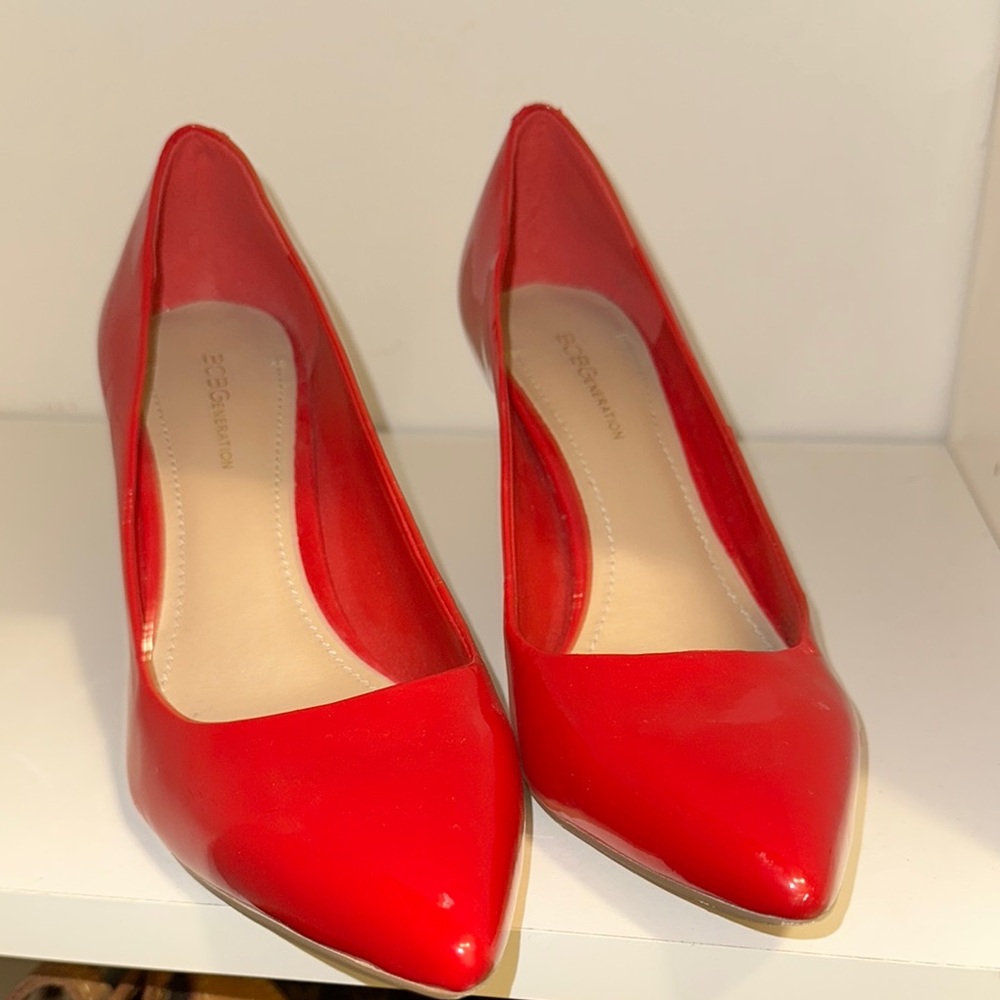 BCBGeneration Red Patent Leather Heels